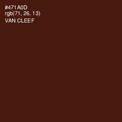 #471A0D - Van Cleef Color Image